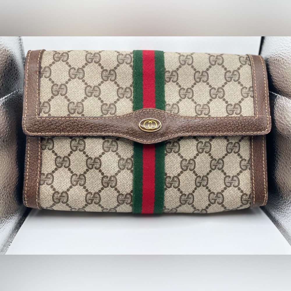Gucci Sherry Line Ophidia Clutch/Crossbody 100% Authentic